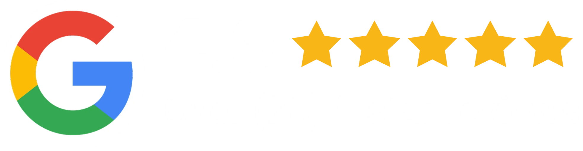 Google logo with five-star rating