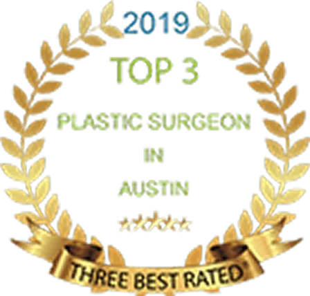 2019 Top 3 Plastic Surgeon in Austin ThreeBest Rated award