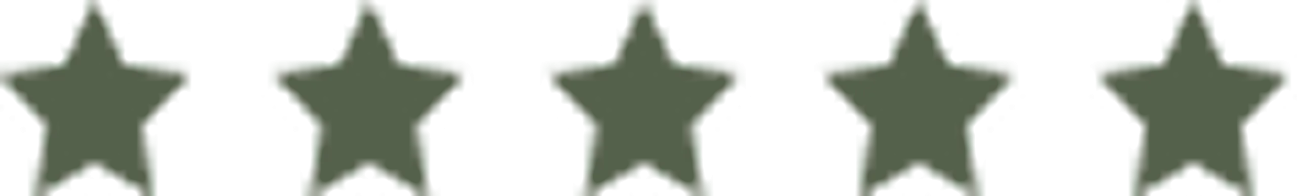 Five green stars representing a five-star rating
