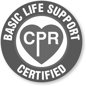 Basic Life Support CPR Certified badge