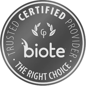 Biote Trusted Certified Provider The Right Choice badge