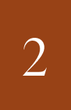 Number 2 on brown background