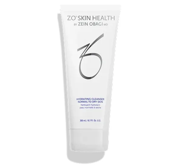 ZO Skin Health Hydrating Cleanser tube with white label