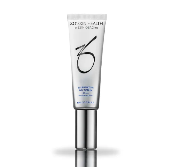 ZO Skin Health Illuminating AoK Serum tube with silver cap