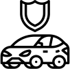 Shield protecting a car representing extended lifespan