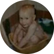 Circular portrait photo of person