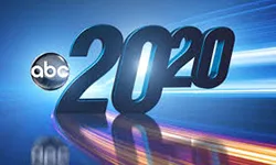 ABC 20/20 news program logo with blue and purple lighting effects