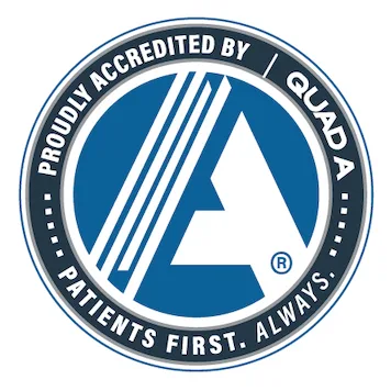 Proudly Accredited by CAQDA Patients First Always badge