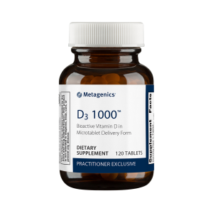 Metagenics D3 1000 bioactive vitamin D microtablet, practitioner exclusive, 120 tablets