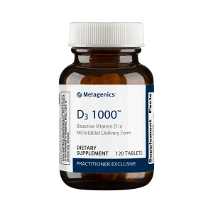 Metagenics D3 1000 bioactive vitamin D microtablet, practitioner exclusive, 120 tablets