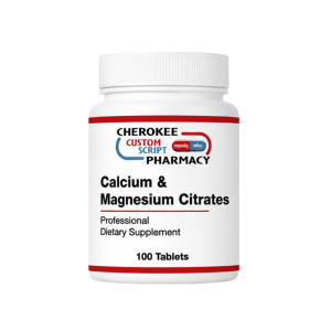 Cherokee Custom Script Pharmacy Calcium & Magnesium Citrates, 100 tablets