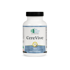 CereVive endocrine health dietary supplement bottle, 120 capsules
