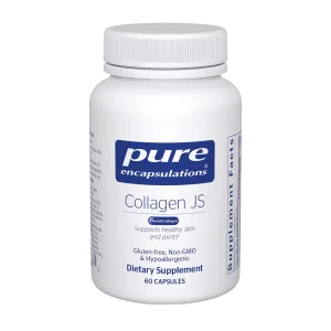 Pure Encapsulations Collagen JS dietary supplement bottle with 60 capsules