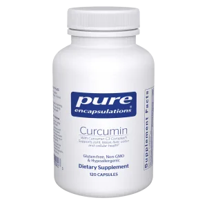 Pure Encapsulations Curcumin 120 capsules dietary supplement bottle