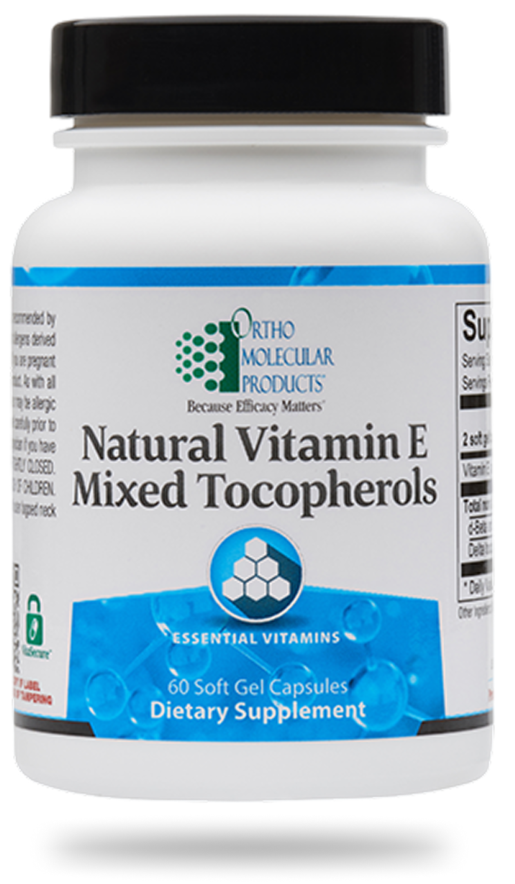Ortho Molecular Products Natural Vitamin E Mixed Tocopherols