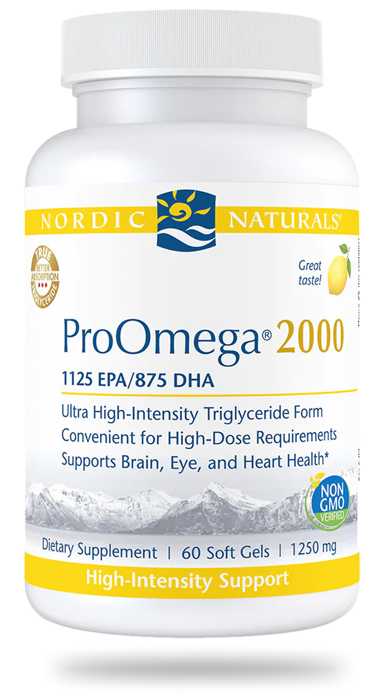 Nordic Naturals ProOmega 2000 bottle, 1125 EPA/875 DHA