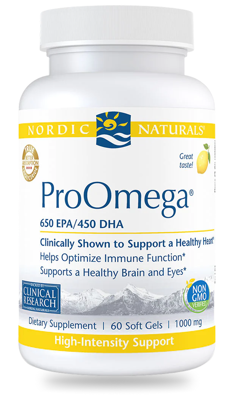 Nordic Naturals ProOmega bottle, 650 EPA/450 DHA
