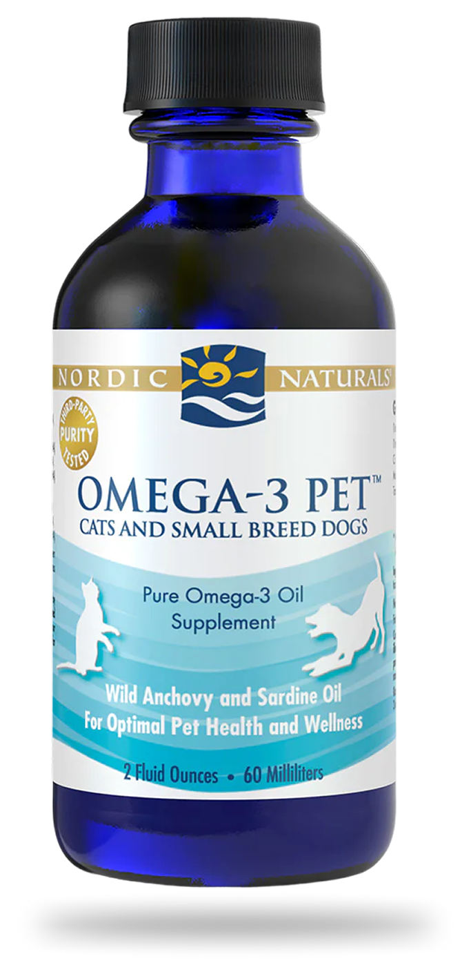 Nordic Naturals Omega-3 Pet liquid supplement bottle