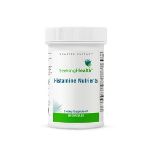 Seeking Health Histamine Nutrients dietary supplement bottle with 60 capsules