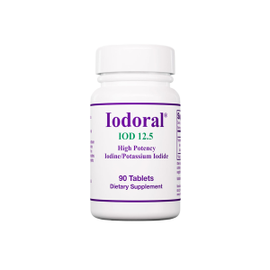 Iodoral IOD 12.5 white bottle with purple label, 90 tablets high potency iodine/potassium iodide dietary supplement