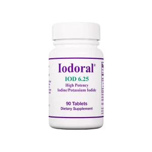 Iodoral IOD 6.25 bottle of 90 tablets, high potency iodine/potassium iodide dietary supplement
