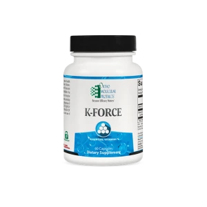 Ortho Molecular Products K-Force dietary supplement bottle with 60 capsules