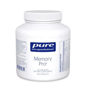 Pure Encapsulations Memory Pro dietary supplement bottle, 180 capsules