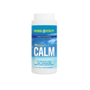 Natural Vitality Natural Calm original unflavored magnesium supplement powder, 16 oz anti-stress drink