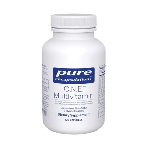 Pure Encapsulations O.N.E. Multivitamin dietary supplement bottle with 120 capsules