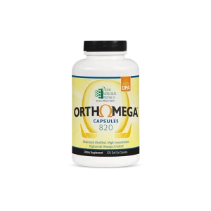 OrthoOmega 820 capsules 120 softgel bottle by Ortho Molecular Products