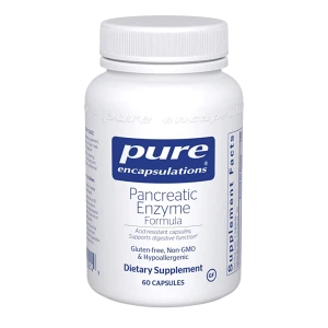 Pure Encapsulations Pancreatic Enzyme Formula 60 capsules dietary supplement bottle