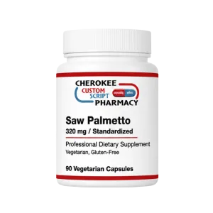 Cherokee Custom Script Pharmacy Saw Palmetto 320 mg standardized, 90 vegetarian capsules