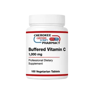 Cherokee Custom Script Pharmacy Buffered Vitamin C 1,000 mg, 100 vegetarian tablets