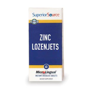 Superior Source Zinc Lozenjets, 60 MicroLingual instant dissolve tablets, GMO free