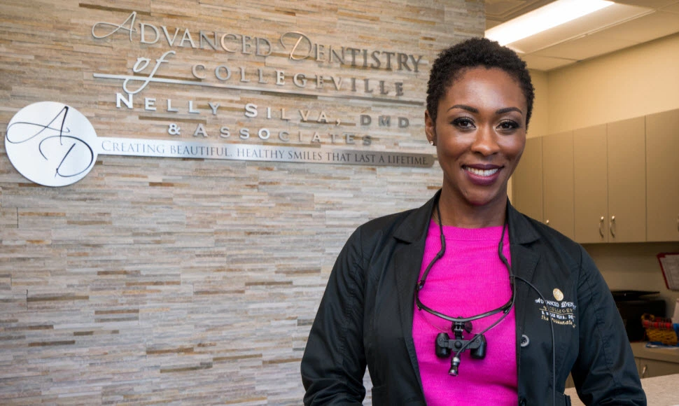 Dr. Nelly Silva in the Collegeville dental office