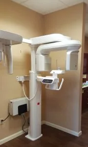 Digital dental x-ray machine in treatment room at Advanced Dentistry of Collegeville