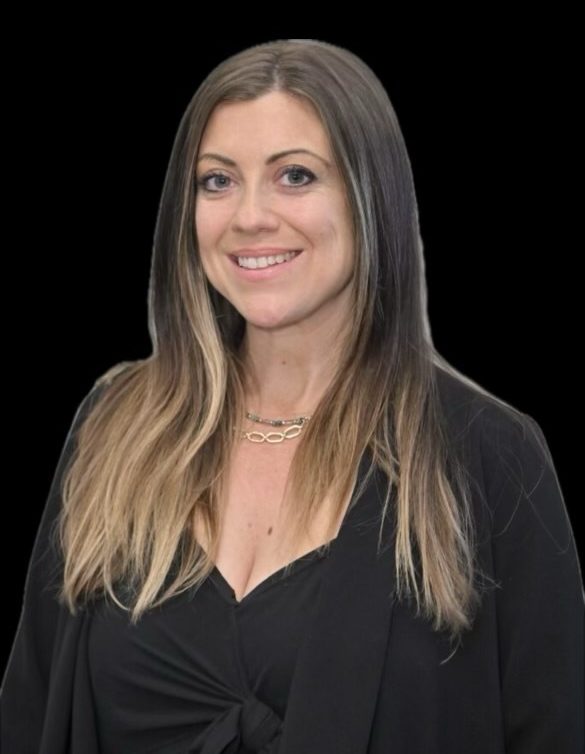 Allison Scorca professional headshot wearing black blazer and necklace