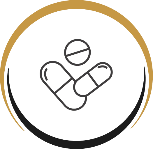 Medication and pills icon