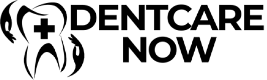 Dentcare Now logo with tooth and medical cross symbol
