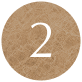 Number 2 in white text on a brown circular background