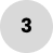 Number 3 in a circle