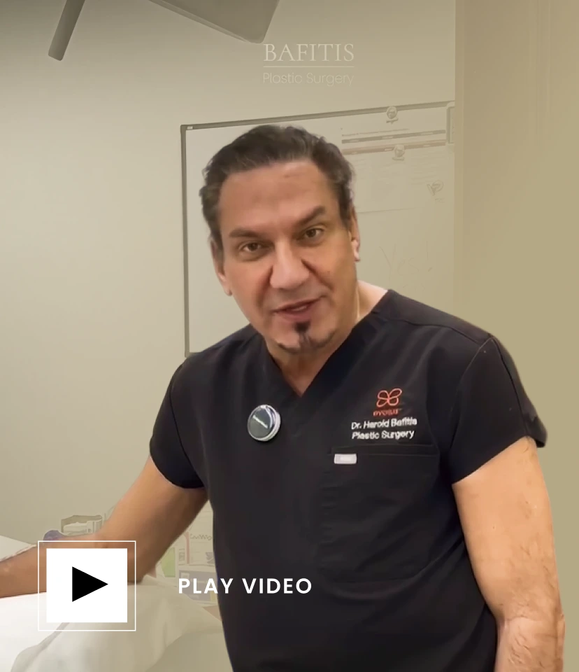 Dr. Harold Bafitis in his practice office, play video