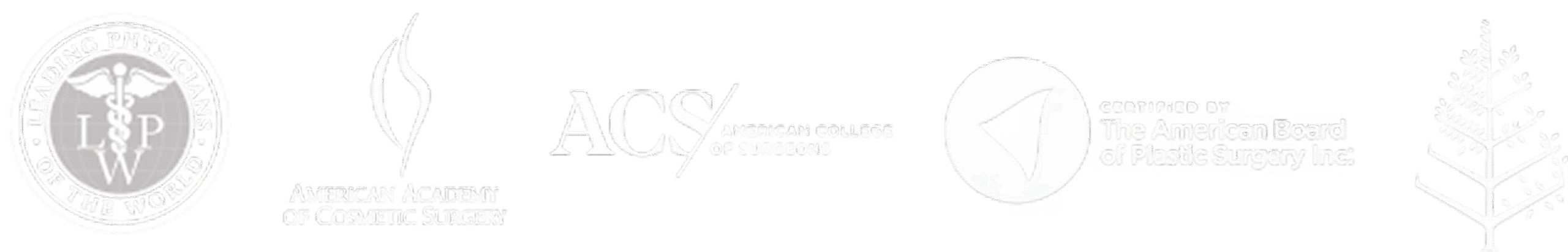 Medical and professional certification logos