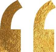 Gold quotation marks