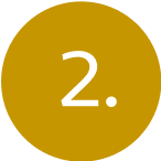 Gold circle with number 2