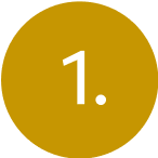 Gold circle with number 1