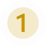 Number 1 in a tan circle