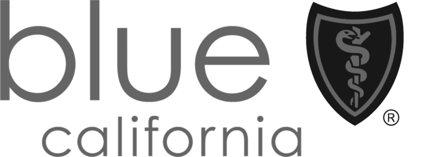 Blue California logo with medical shield and caduceus symbol