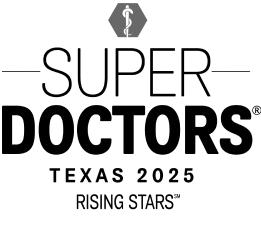 Super Doctors Texas 2025 Rising Stars badge