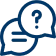 Question mark and chat bubble icon representing insurance and financing inquiries